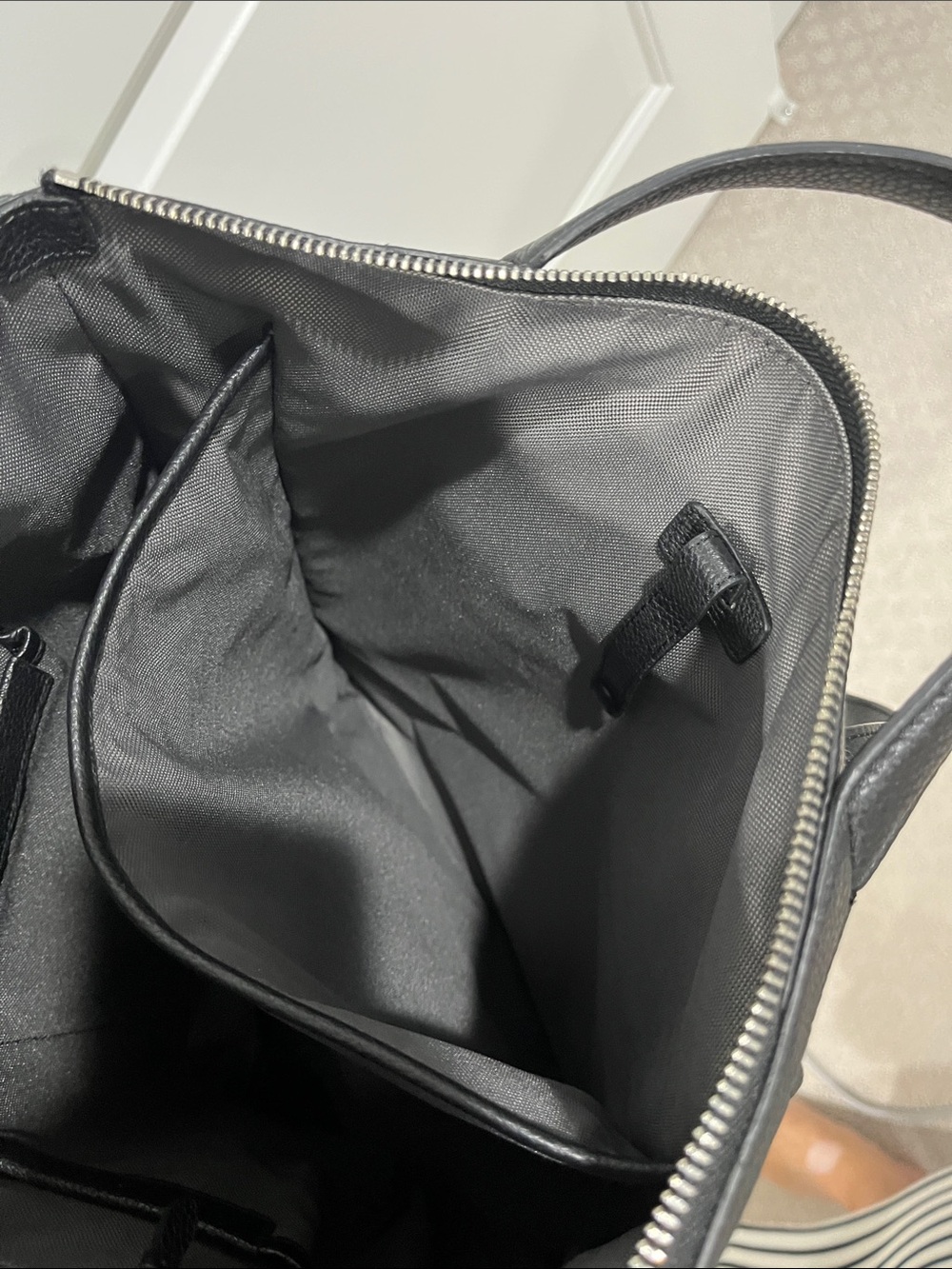 Cole Haan Grand Series convertible black leather backpack - Picture 4 of 5